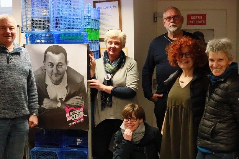 Une équipe de bénévoles de Télé Regain en reportage aux Restos du coeur